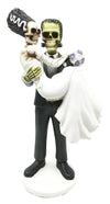 Day Of The Dead Wedding Skeleton Frankenstein Skull Bride And Groom Couple Figurine Dia De Muertos Sculpture Gift
