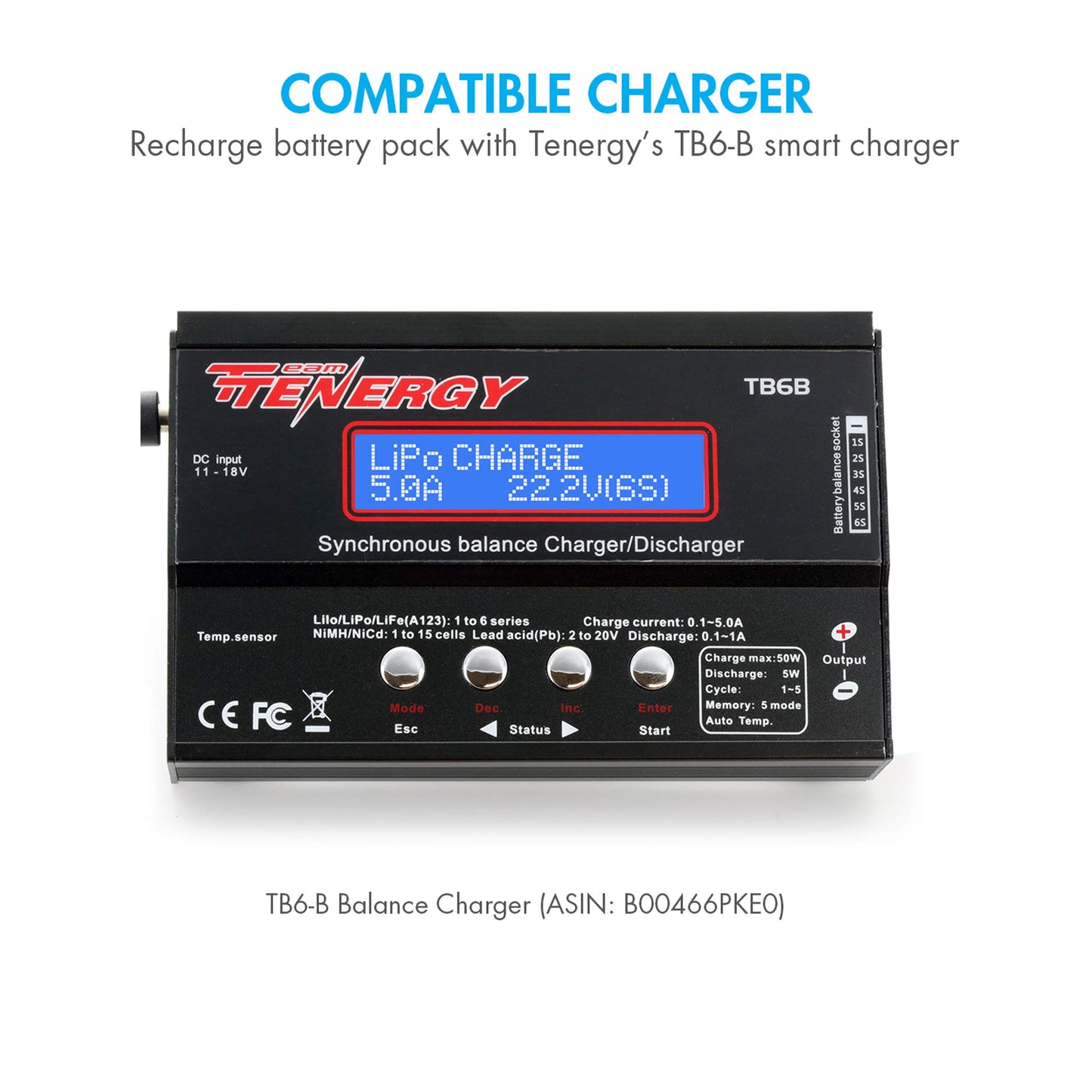Tenergy 2 Pack 6V 2000mAh NiMH Rechargeable Receiver RX Battery with Hitec Connectors for RC Airplanes and Aircrafts