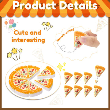 Saypacck 30 Pack Valentines Day Gifts with Mini Pizza Pens Valentine Cards Pizza Party Favors for Gifts Exchange