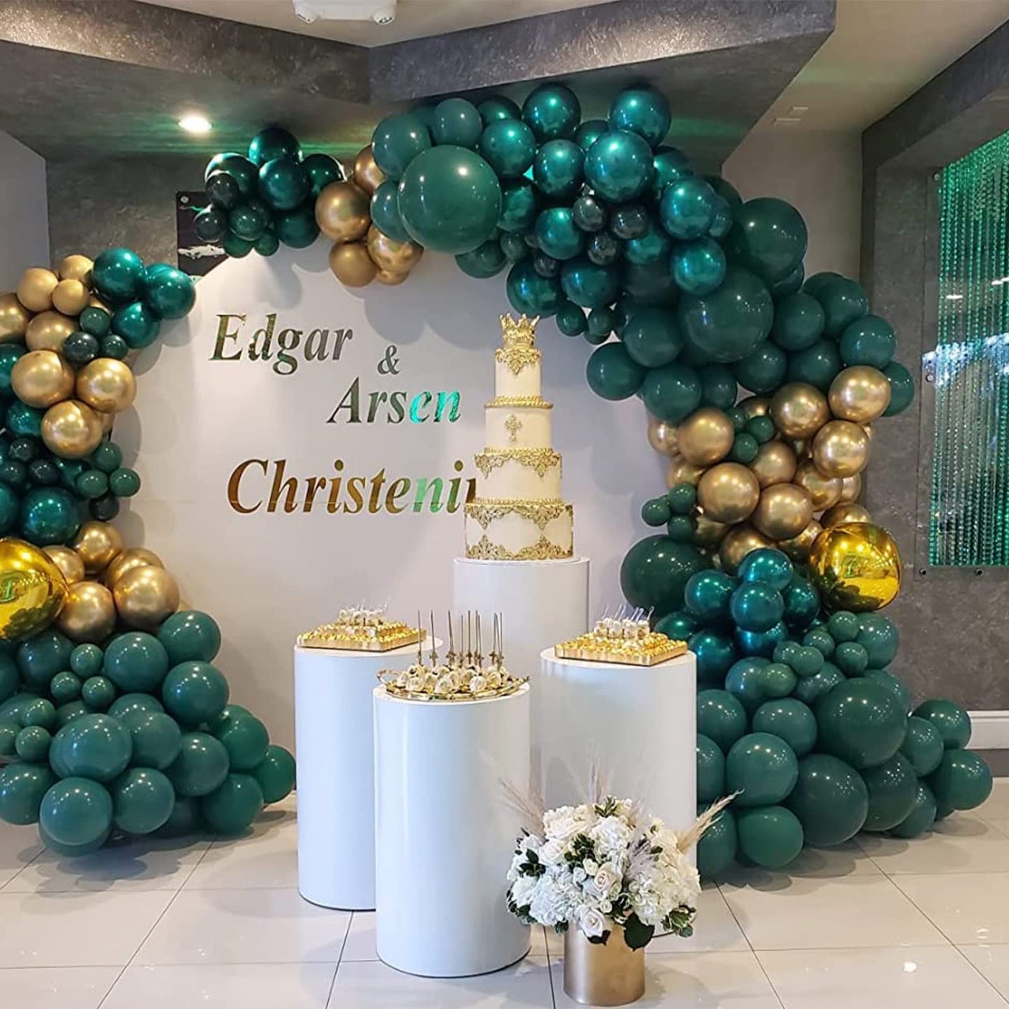 Chrome Teal Balloons, Double-Layered Metallic Teal Blue Balloons 12 Inch, Shiny Thick Chrome Metallic Dark Blue Latex Helium Balloon For Birthday Wedding Graduation Christmas Party Decoration Supplies