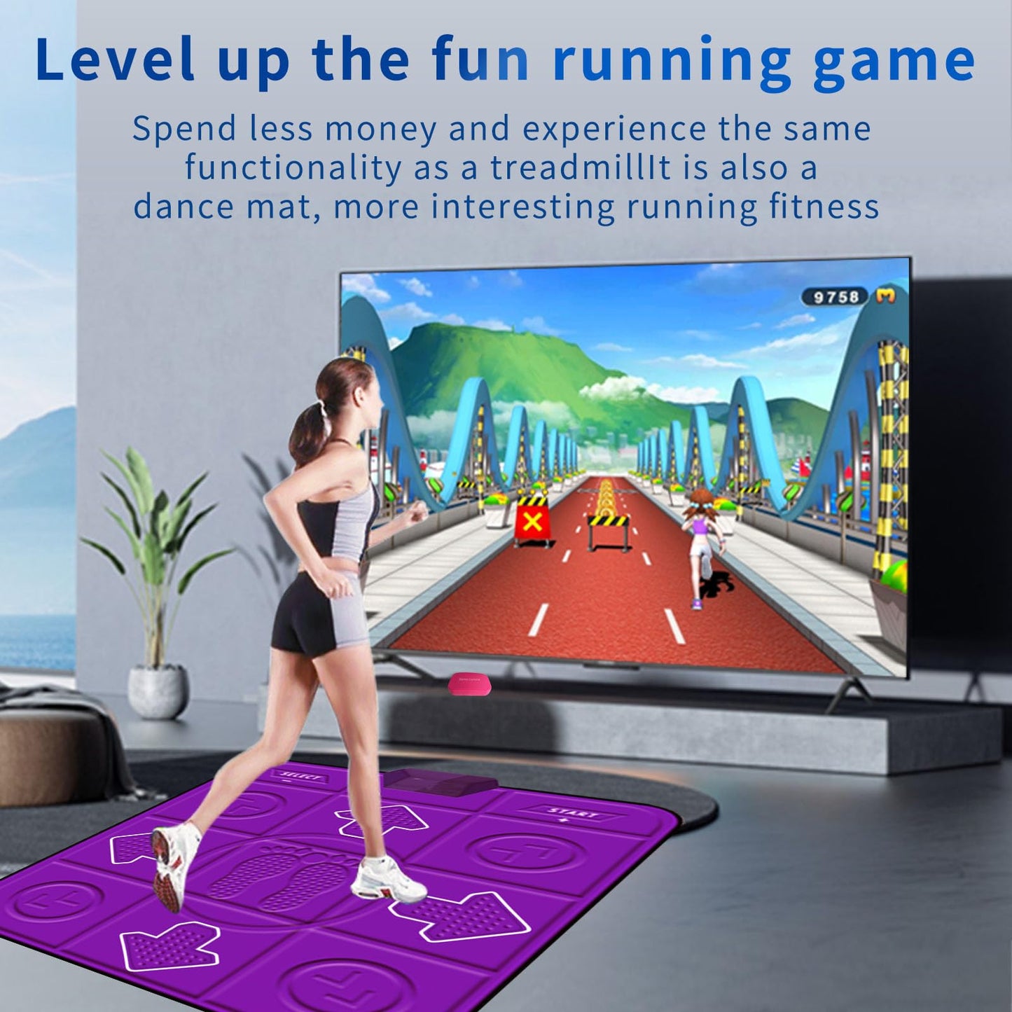 Yrprsodf Dance Mat For Kids And Adults, Dance Mat Tv Game For Kids,Musical Dancing Mats For Girls With Camera Ar Game,Christmas Birthday Gifts For Girls & Boys,Pur-Ple