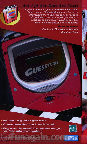 Hasbro Gaming Electronic Guesstures - Red Interactive Party Game for Family Fun and Laughter