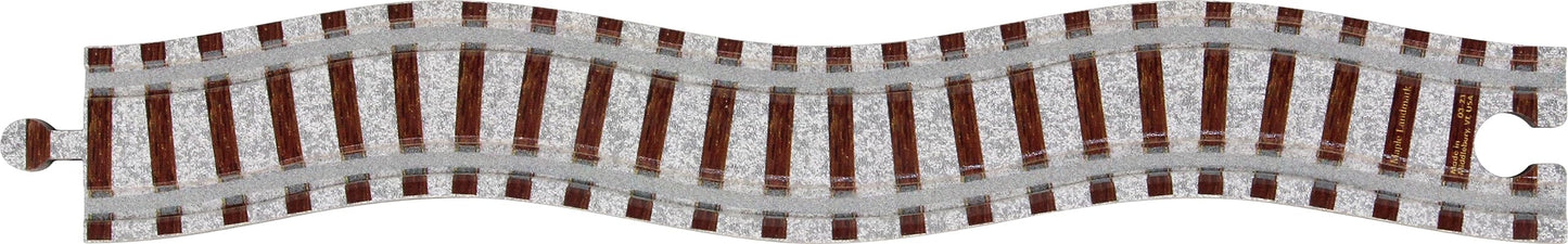 Wooden Train Track - 12'' Double Wavy - Made in USA