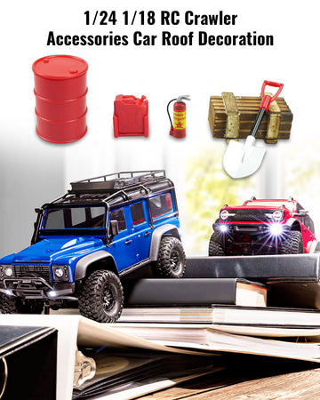 1/24 1/18 RC Crawler Accessories Fit for 1/18 TRX4M 1/24 Axial SCX24 (12Pcs Orange)