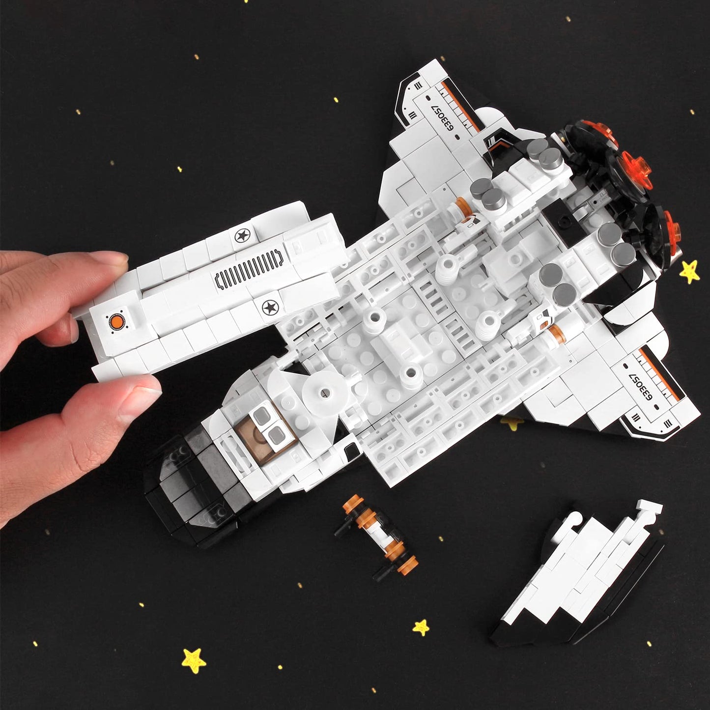 Space Shuttle Building Toys, 25-In-1 Aerospace Building Kit For Kids To Assemble A Big Spaceship Or 12 Small Different Space Pro