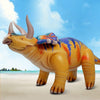 HOHQB 43L Inflatable Dinosaur Toys Jurassic Birthday Party Supplies, Blow up Dinosaur Balloons Party Decorations for Kids Age 3-