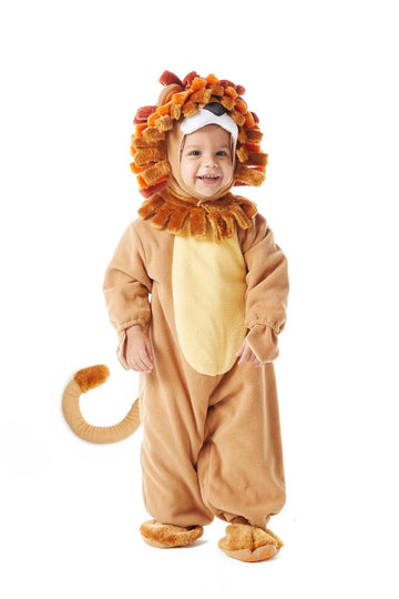 Spooktacular Creations Halloween Baby Lion Costume Toddler Set with Toy Zebra for Kids Deluxe Realistic Halloween Dress Up, Anim