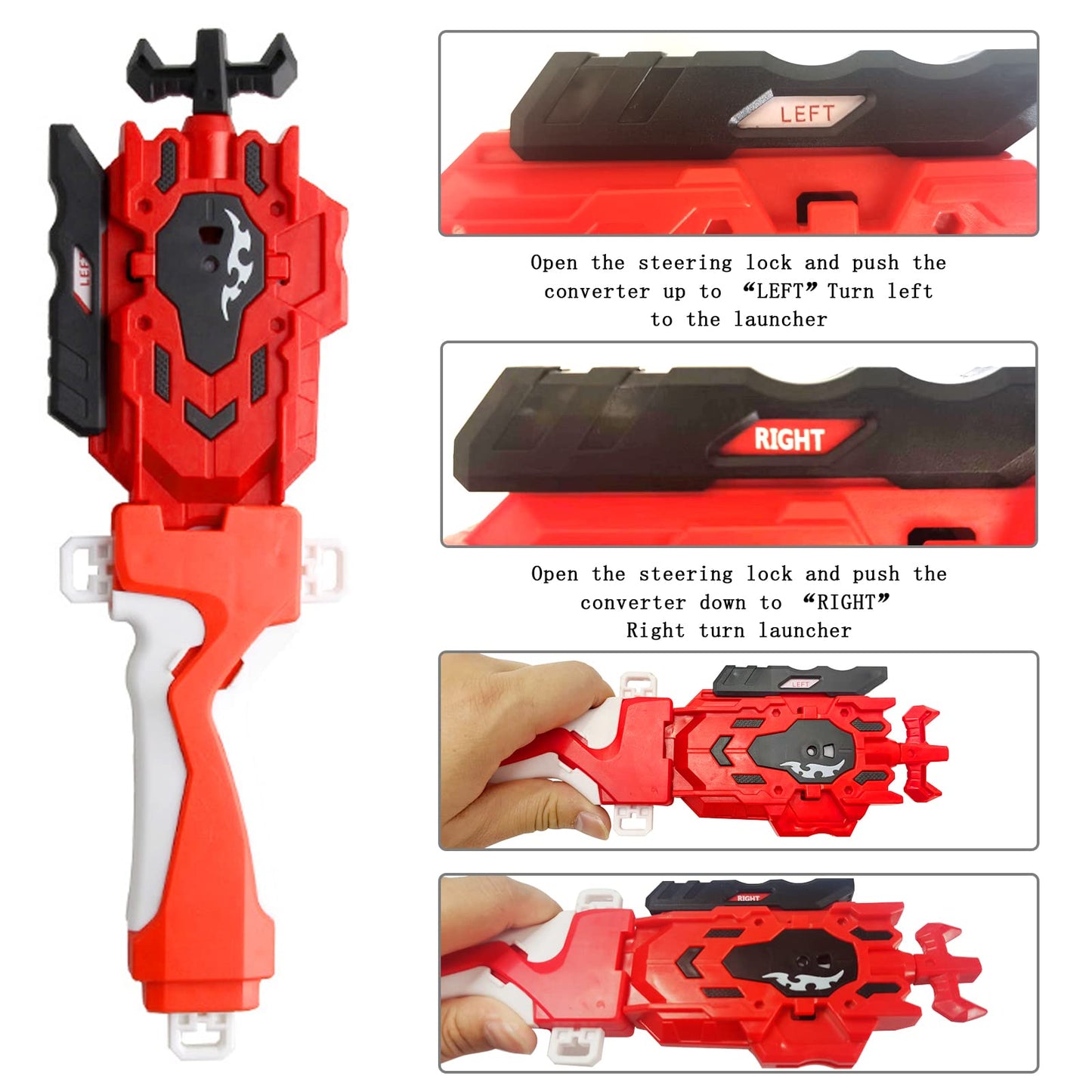Elfnico Bey Battling Top Burst Gyro Toy Set 12 Spinning Tops 4 Launchers Combat Battling Game With Portable Storage Box Gift For