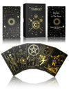 Wjpc Gold Foil Tarot Cards With Guide Book Set&Gift Box For Beginner& Expert. Original Designtarot Decks, Tarot Cards Decks