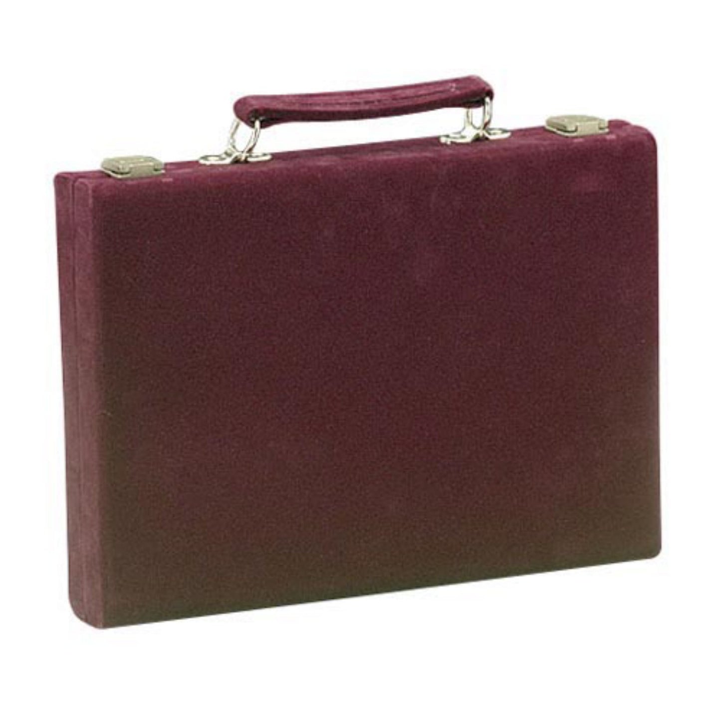 CHH 18" Velvet Backgammon Board Game Case, Burgundy - Model 3017L-BURG