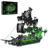 Jmbricklayer Pirate Ship Building Toys With Lights, Ghost Ship Flying Dutchman Model Ship Boat 40001, Toy Building Sets For Adults, Easter Decor Christmas Birthday Gifts For Boys Girls 14+ (1100 Pcs)