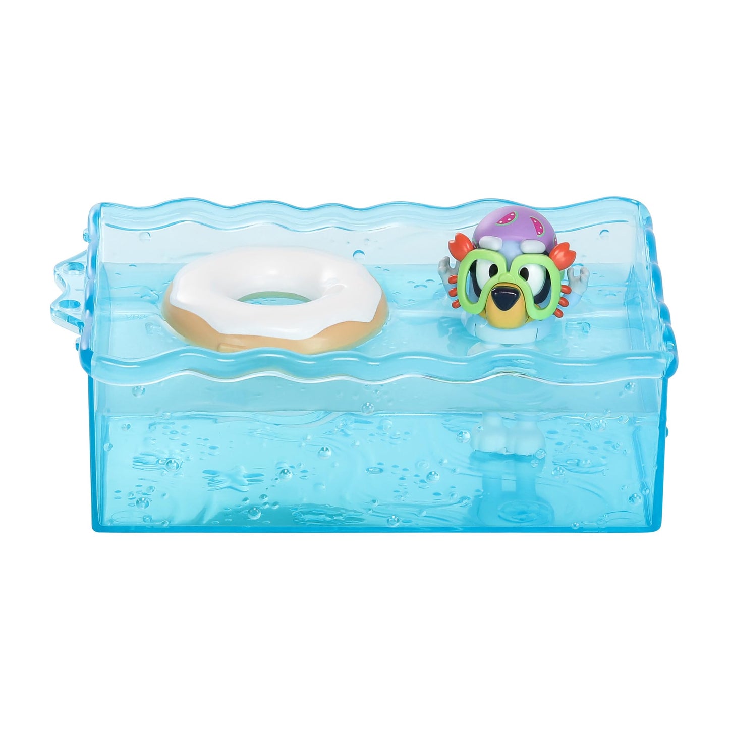 Bluey Beach Cabin Playset, With Exclusive Figure With Goggles. Includes 10 Play Pieces And Sticker Sheet