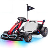 Wanan Electric Go Kart for Kids, 24V, Red, Adjustable Seat, Dual 200W Motors, Drift Mode, Ages 6-12, Model BDM0978