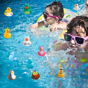 Assorted Rubber Duck Small Rubber Ducks In Bulk Baby Shower Bath Toy For Kids Toddler Birthday Christmas Party Favors Stocking S