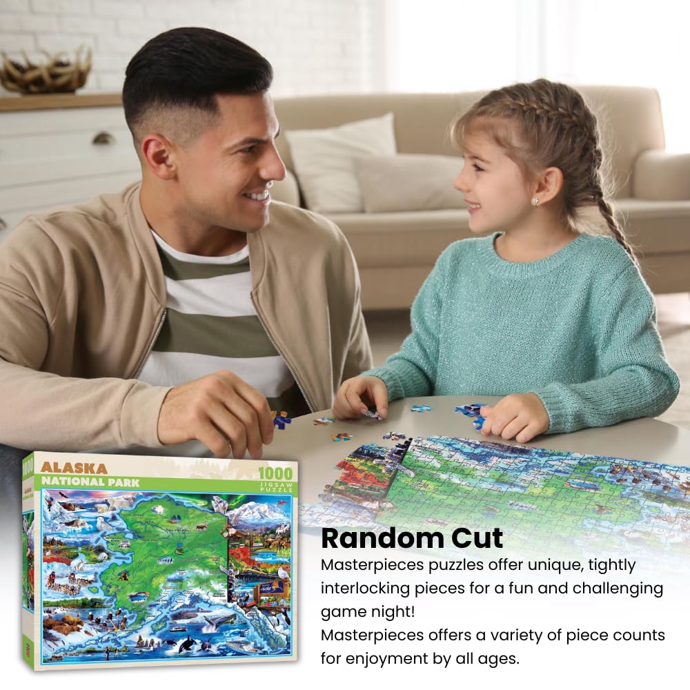Masterpieces - 1000 Piece Jigsaw Puzzle, National Parks Of America, Fun For Adults, Family, Kids 19.25''X26.75''