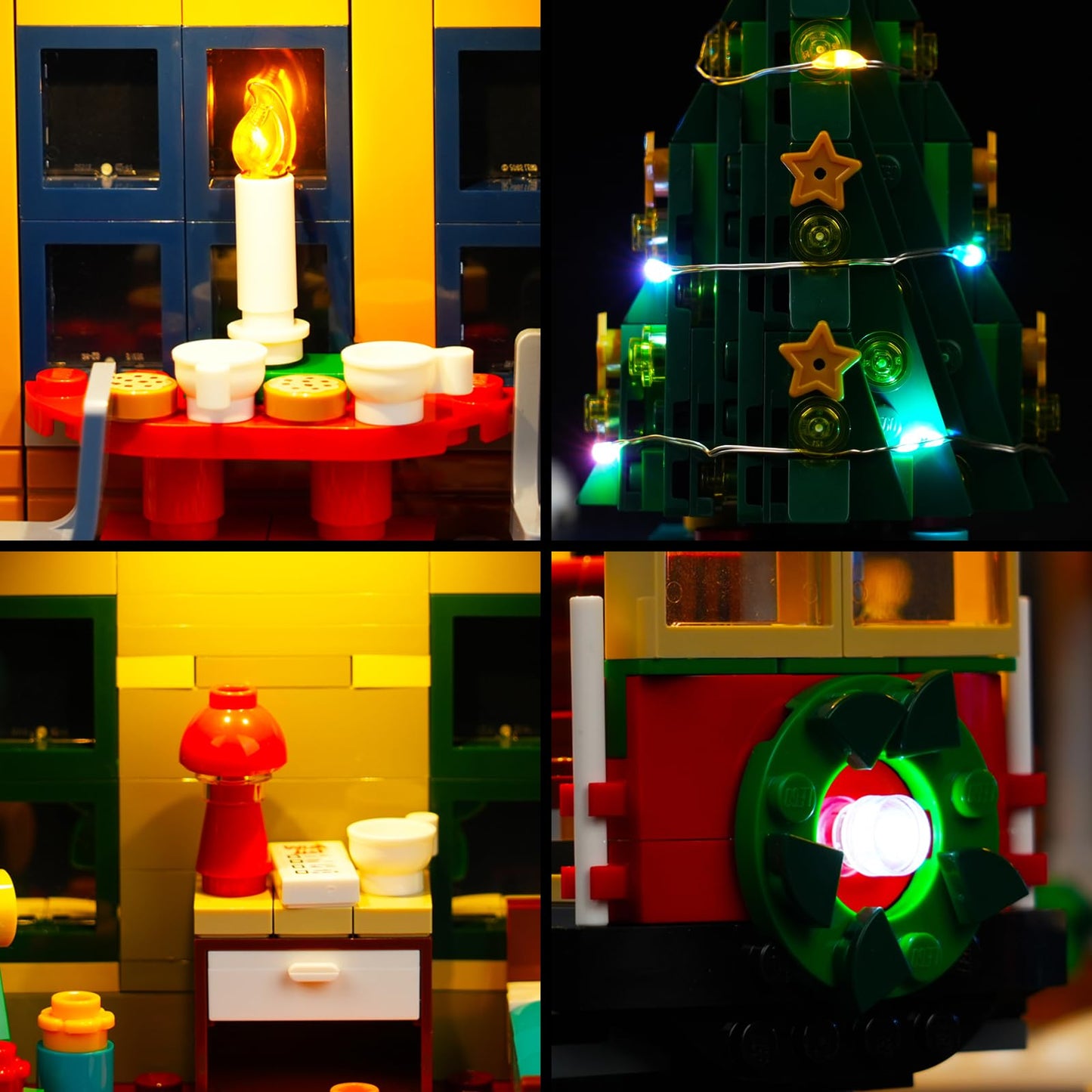 Brickbling Led Light Compatible Withlego 10308 Holiday Main Street Building Set; Creative Lights-Sound Version (Without Model)