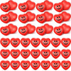 48 Pieces Stress Balls Bulk Valentine'S Day Heart Stress Balls Red Smile Face Squeeze Balls Mini Foam Balls Heart Shaped Smile S