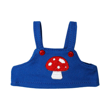 17cm Doll Clothes 17cm Clothes Skirt Set 2 Piece Colorful T-Shirt+ with Overalls or Skirt Outfit enhanced Fashion Cute Doll Accessories(NO Doll)(Style C)