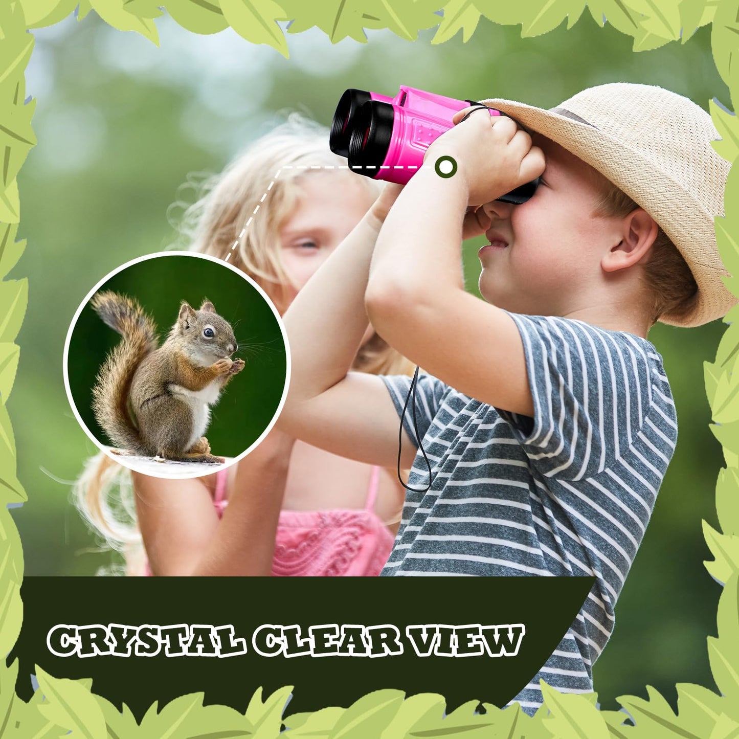 Libima 24 Pcs Binoculars For Kids Educational Compact Kids Binoculars With Neck String Toddler Binoculars For Boys Girls Learnin
