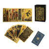 Sunhhx Tarot Cards, 78 Tarot Cards Deck Pvc Waterproof Wrinkle Resistant Gold Foil Classic Tarot Cards With English Instructions