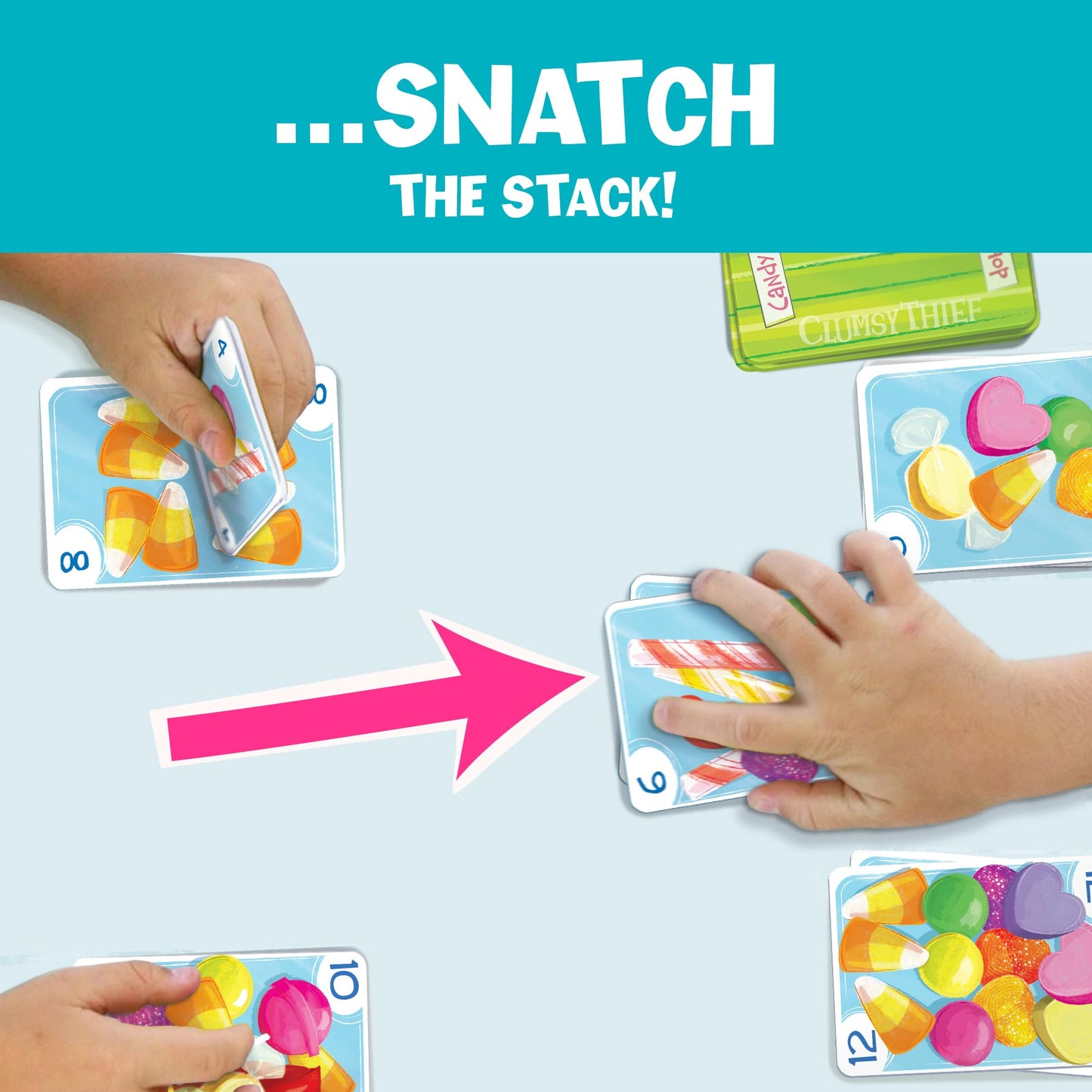 Melon Rind Math Game for Kids - Clumsy Thief Candy Shop, Cardstock, Multicolor, Ages 8+, 3-6 Players, Adding to 20 Educational Fun