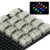 Pamvava Lights Bricks Kit Led Light Up, 14 Pieces 2X3 Classic Transparent Accessories Brick Set, Compatible With Major Brands