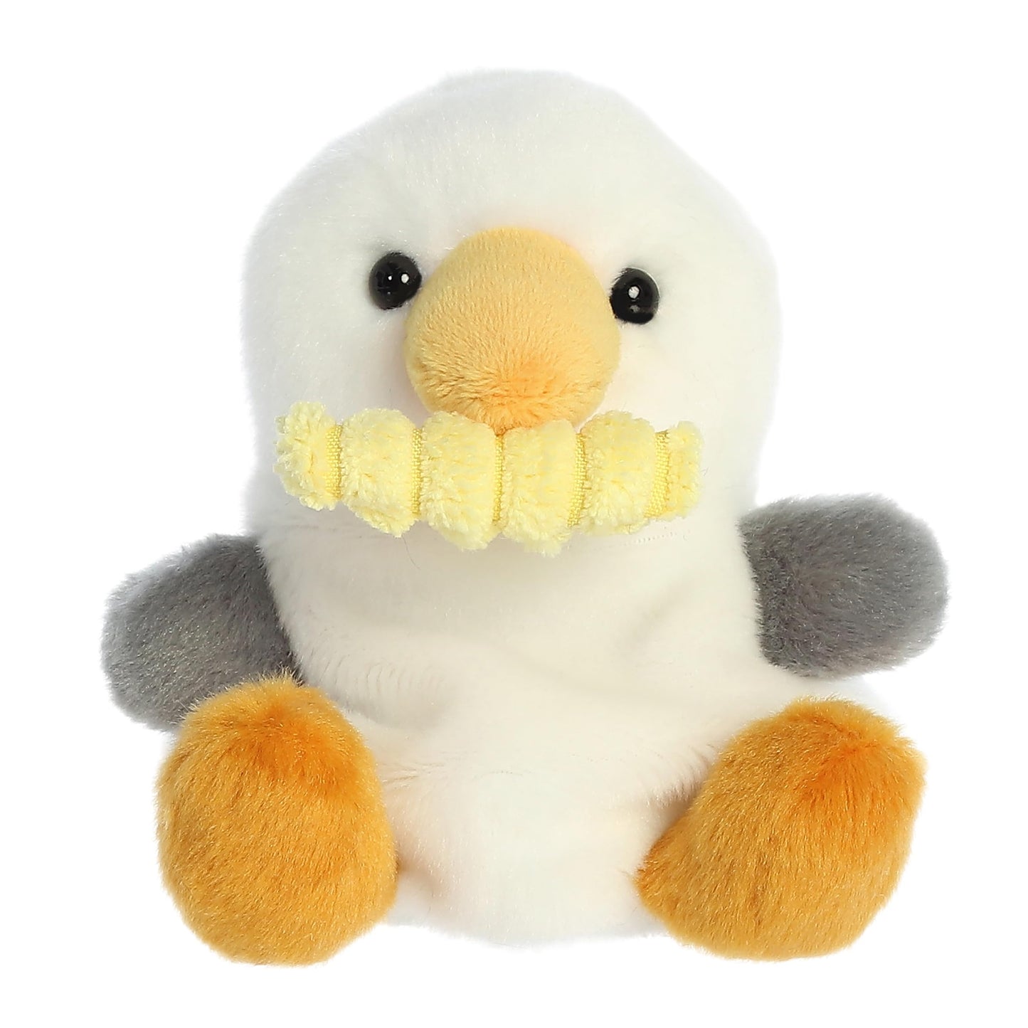Aurora® Adorable Palm Pals™ Buoy Seagull With Fry™ Stuffed Animal - Pocket-Sized Play - Collectable Fun - White 5 Inches