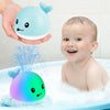 Gigilli Baby Bath Toys, Boys Pool Toys Water Table Spray Toy For Toddlers 1-3 2-4, Boys Light Up Whale Bath Toy Sprinkler 6-12-1