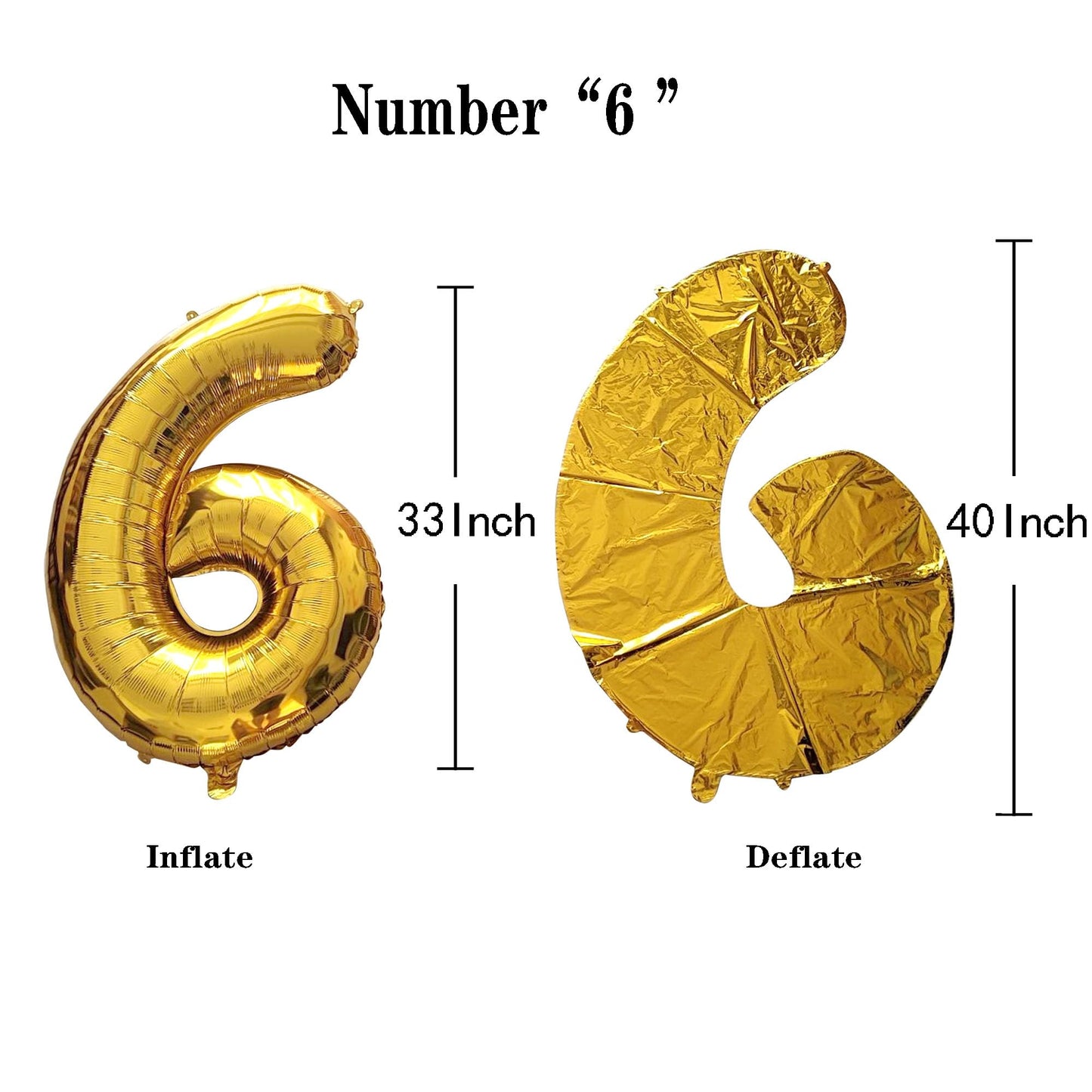 Shuntai 65Th Birthday Decorations For Men Women 65 Number Balloons Gold Jumbo Numbers 56 Foil Mylar Balloons With Letters Happy