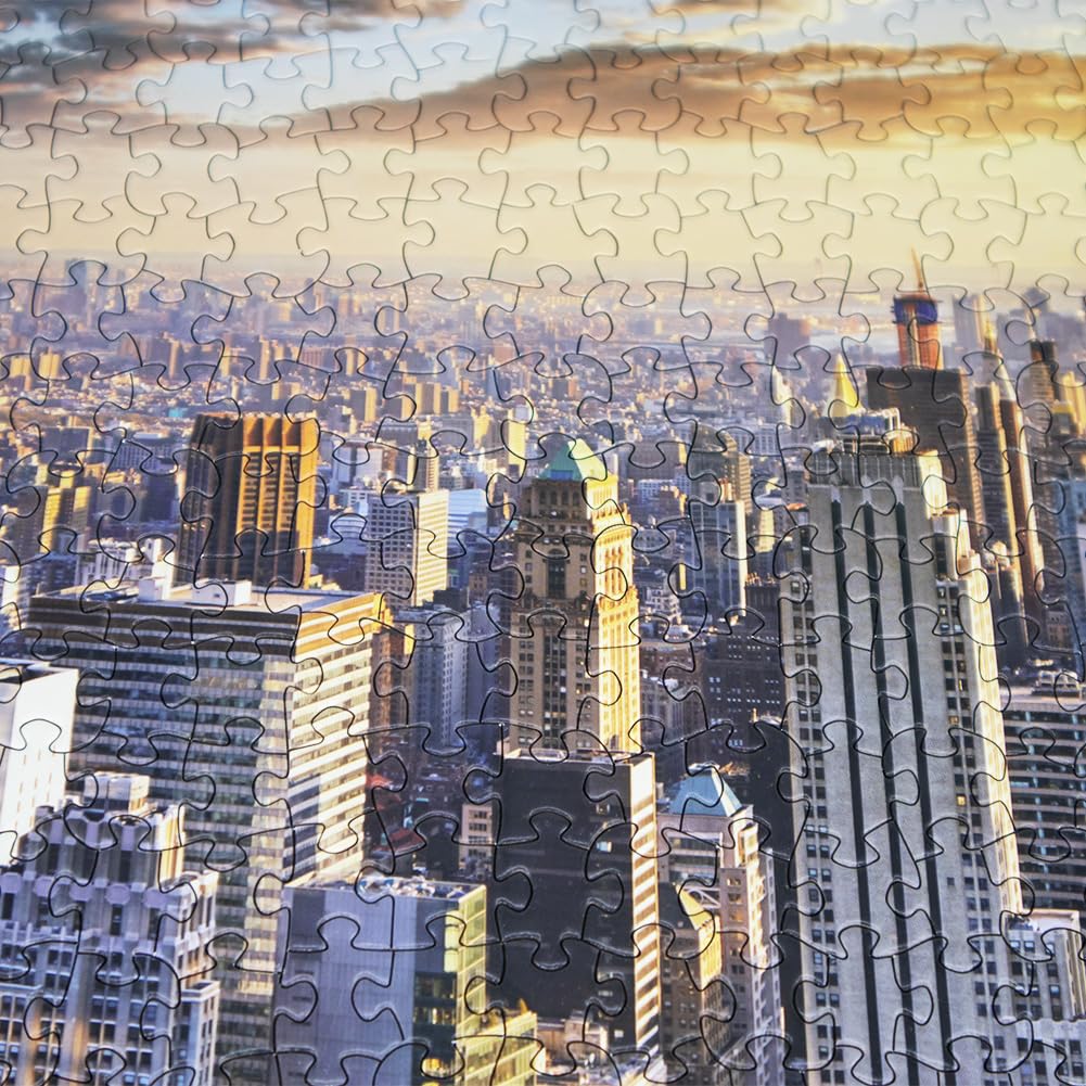 Beduke Jigsaw Puzzles 1000 Pieces For Adults 1000 Piece Puzzle New York City Thick Sturdy Precise Interlocking Age 14+ Family Game