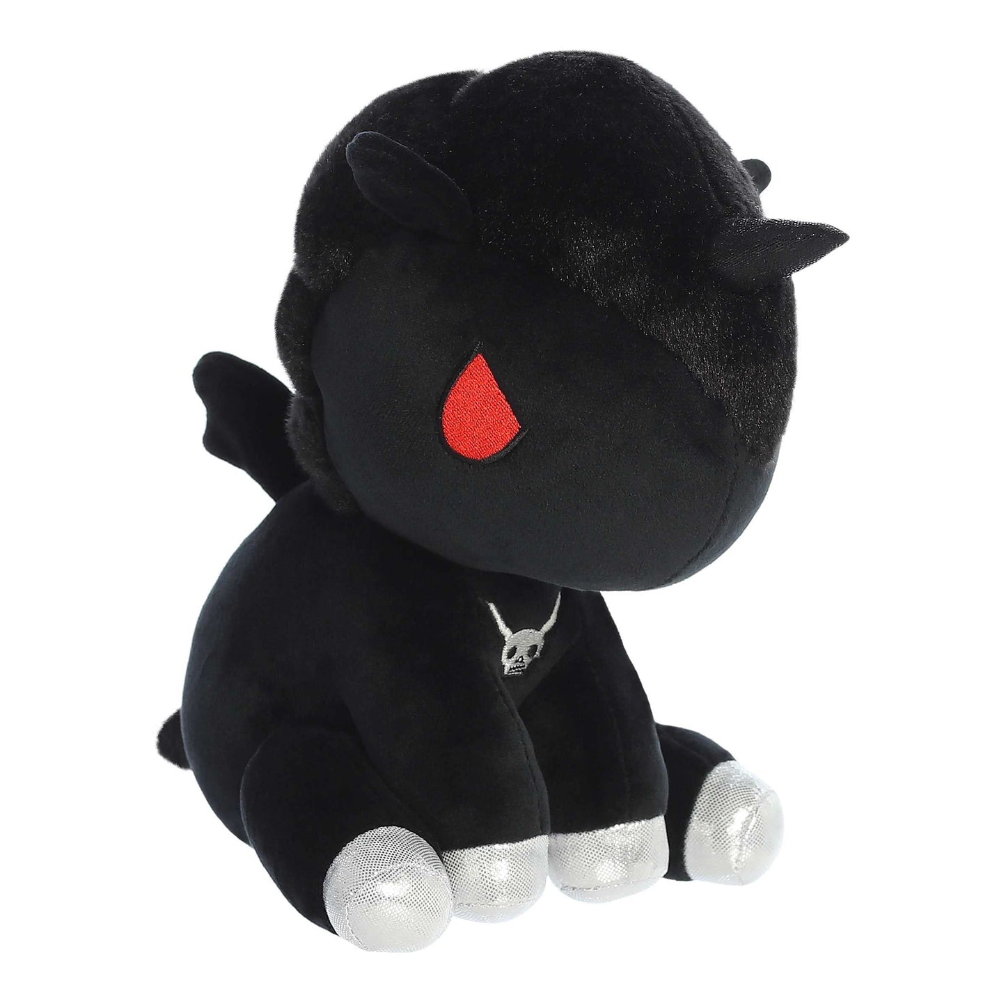 Aurora Enchanting Tokidoki Fumo Stuffed Animal - Bright & Colorful Design - Showpiece Plush - Black 8.5 Inches