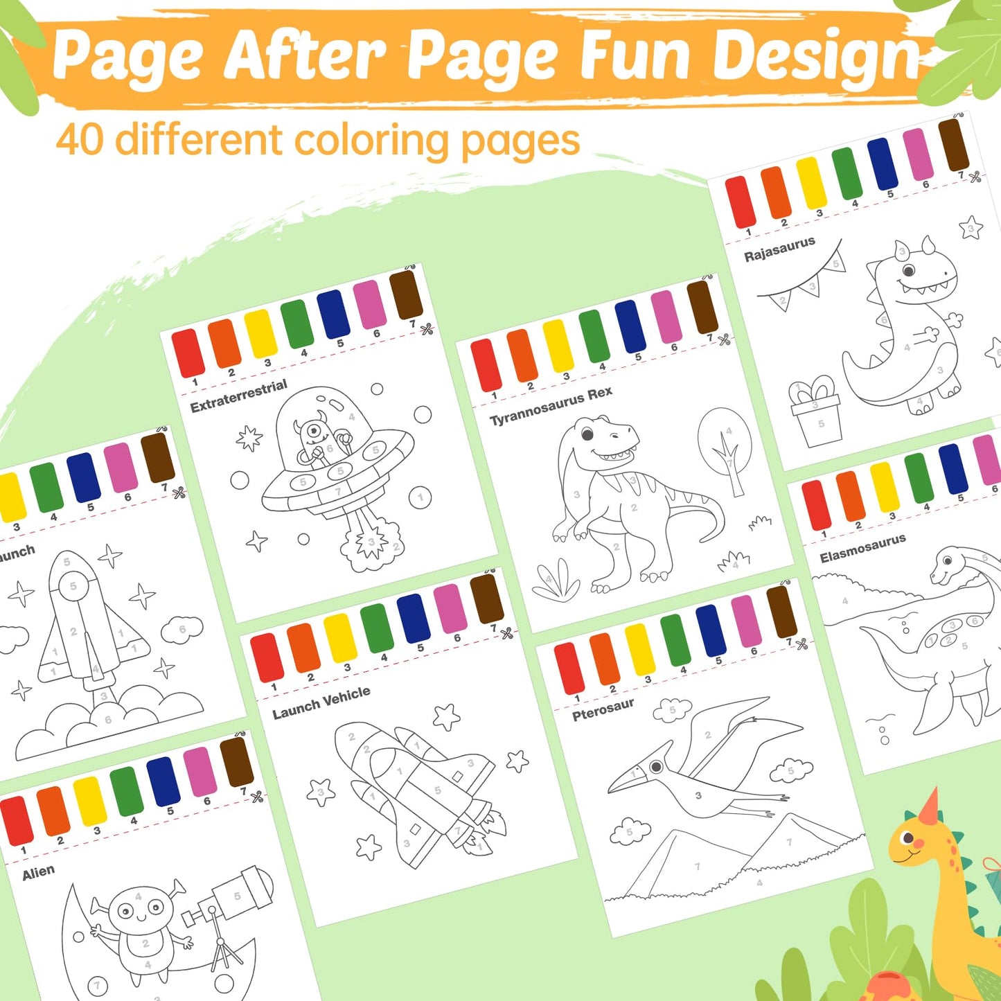 Paint With Water Coloring Book For Toddlers - 2 Pack Magic Mess Free Kids Watercolor Painting Activity Kit - Arts And Crafts For