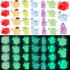 DIYDEC 60pcs Luminous Mini Resin Dinosaur 6 Styles Tiny Small Dinosaurs Glow in The Dark Miniature Animals to Hide Little Dinosa