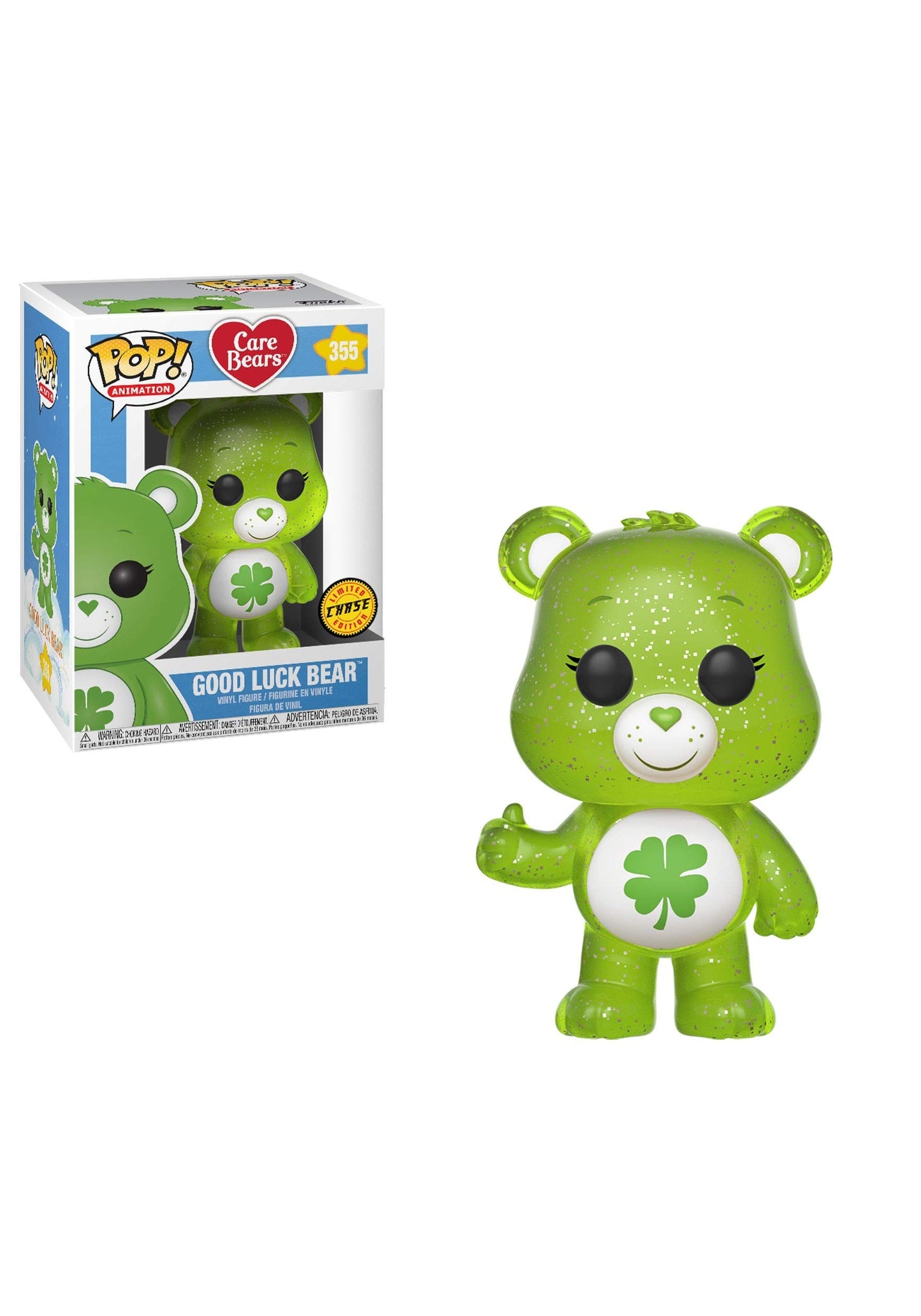 Funko POP! Animation: Care Bears Good Luck Bear (Styles May Vary) Collectible Figure, Multicolor