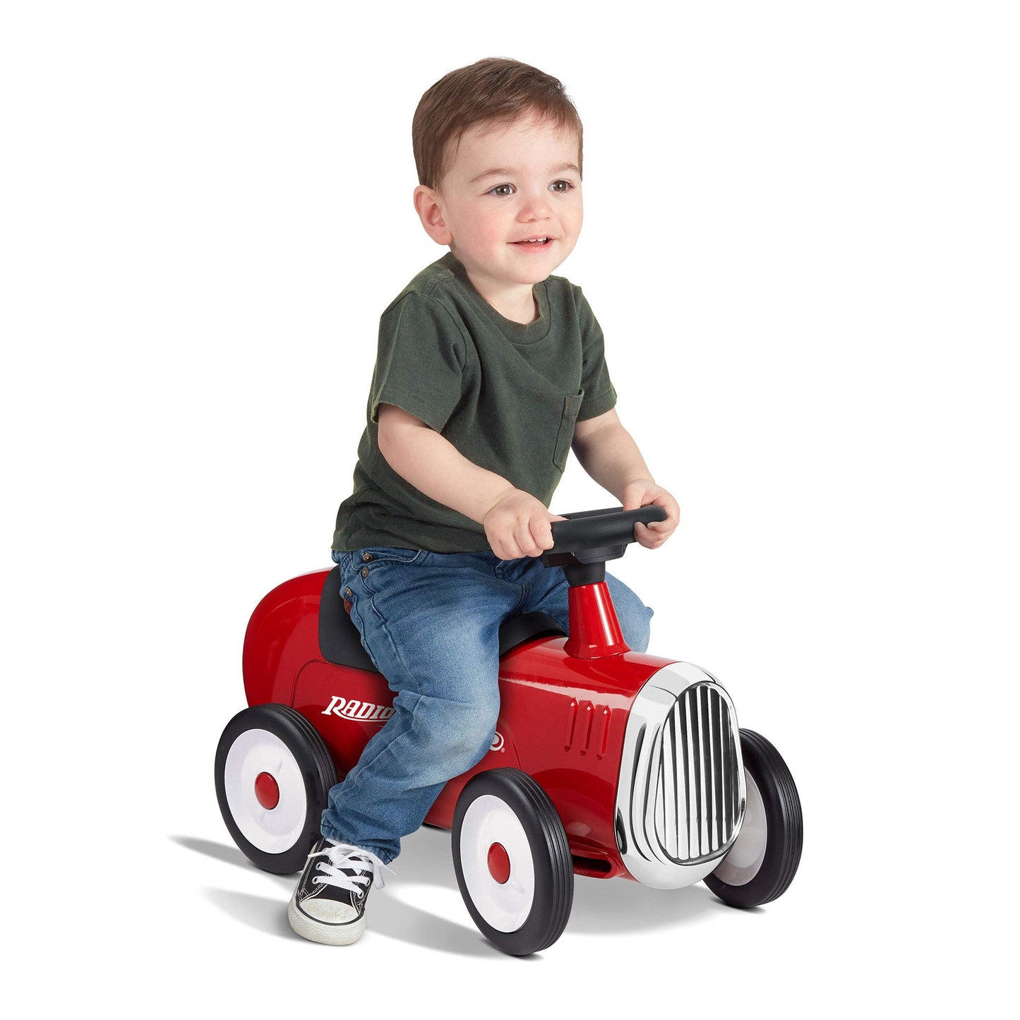 Radio Flyer Little Red Roadster, Toddler Ride On Toy, Ages 1-3, 24“ Length