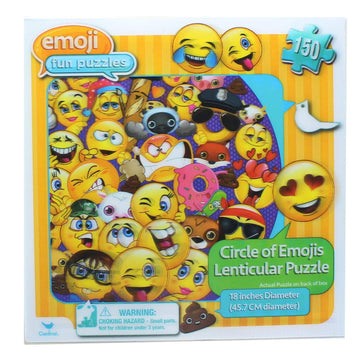 Cardinal Emoji Fun Puzzle - Circle of Emojis, Acrylic Material