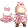 AICase for Labubu Clothes/for Labubu Outfits Clothes Set for 17cm Lububu Doll 2 Piece enhanced Dresses Set elegant Clothing for LA BUBU Girls Stylish Adorable Dolls Clothes Accessories (No Doll)_01