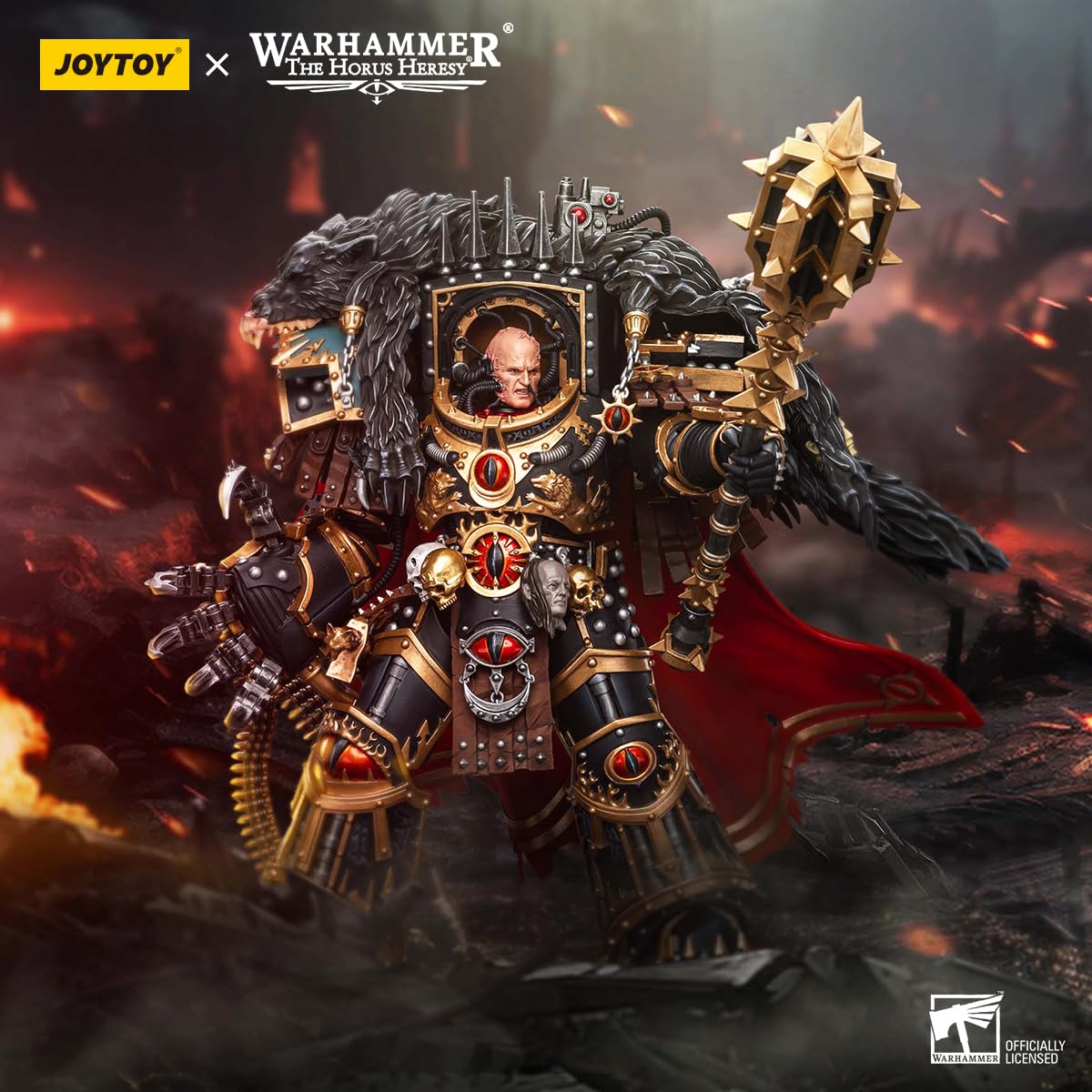 Beerise Joytoy 1/18 Action Figures - Sons Of Horus Warmaster Horus Primarch Of The Xvlth Legion - 8,Classic Character,Collectibl