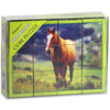 Stages Learning Wooden Farm Animal Cube Puzzle For Preschool Language Builder (Slm408)