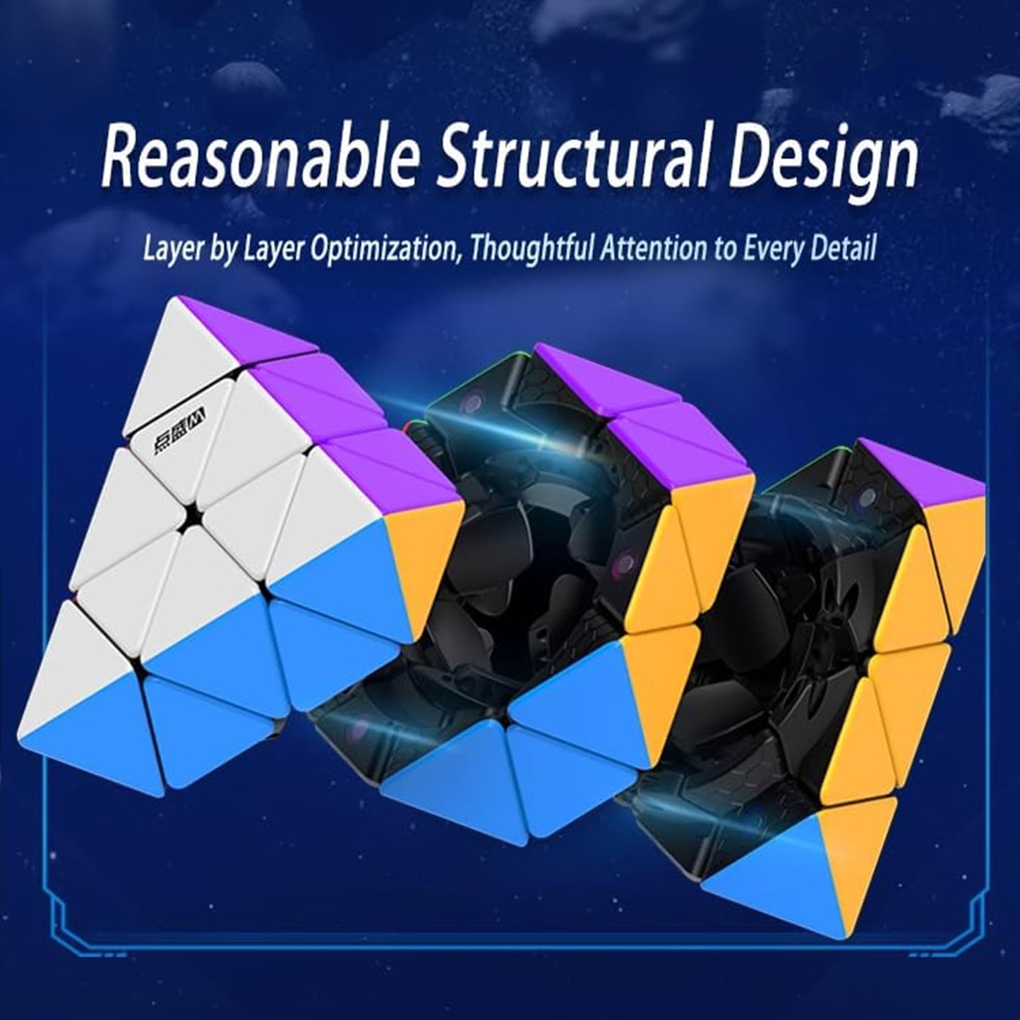 LiangCuber DianSheng FTO Face Turning Octahedron,Magnetic Octahedron Stickerless Speed Cube Black Core Version