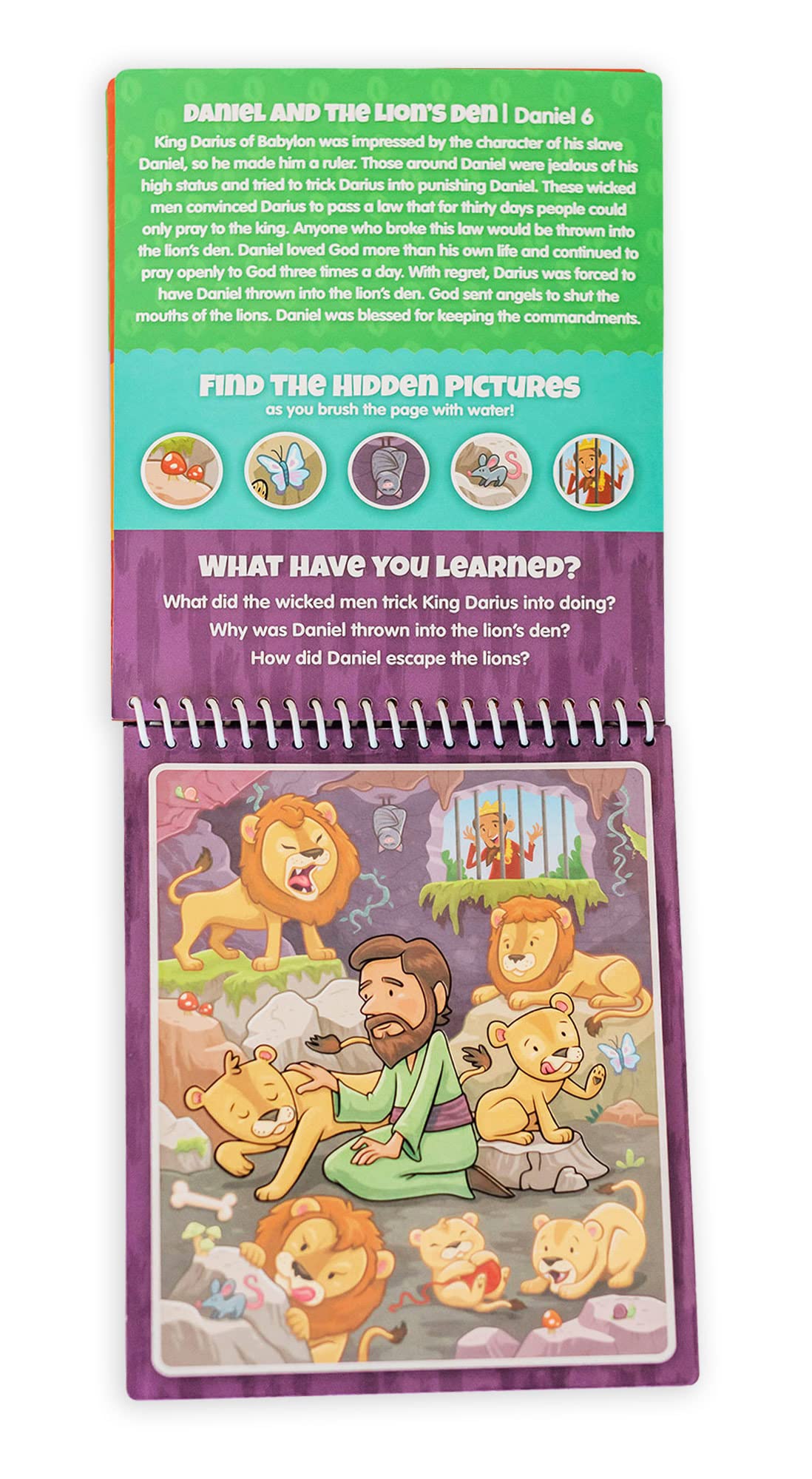 Kangatoys Aqua Brush Old Testament #2 Color With Water Activity Book, Bible School, Preschool, Elementary, Primary, Christian, R
