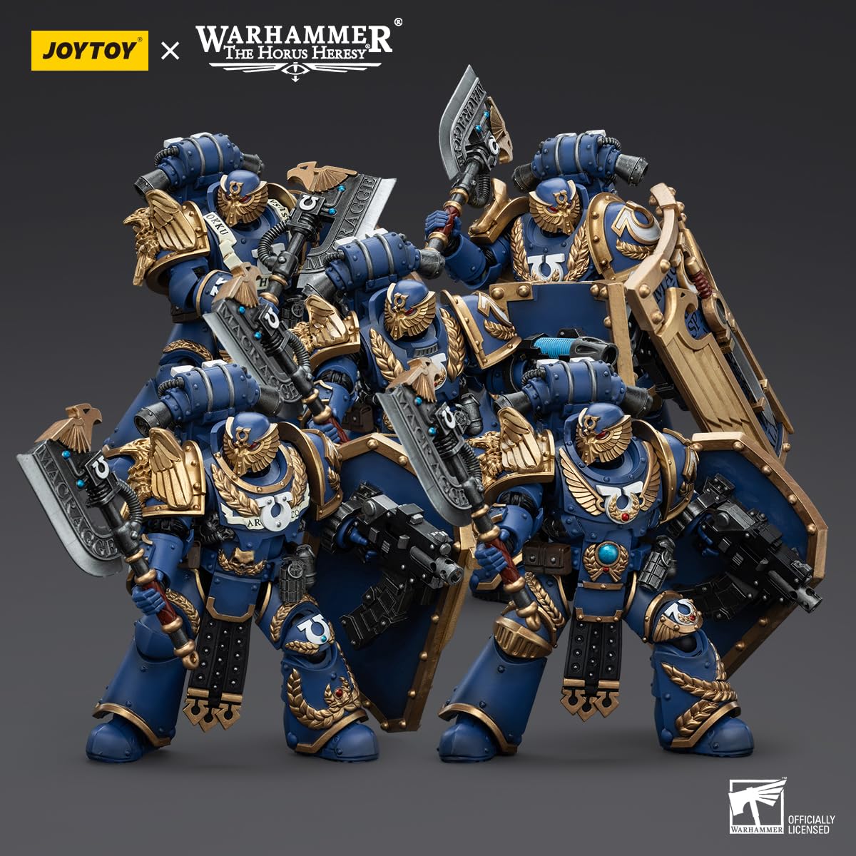 Beerise Joytoy 1/18 Action Figures - Warhammer The Horus Heresy Ultramarines Invictarus Suzerain Squad - 5Pcs/5,Classic Characte