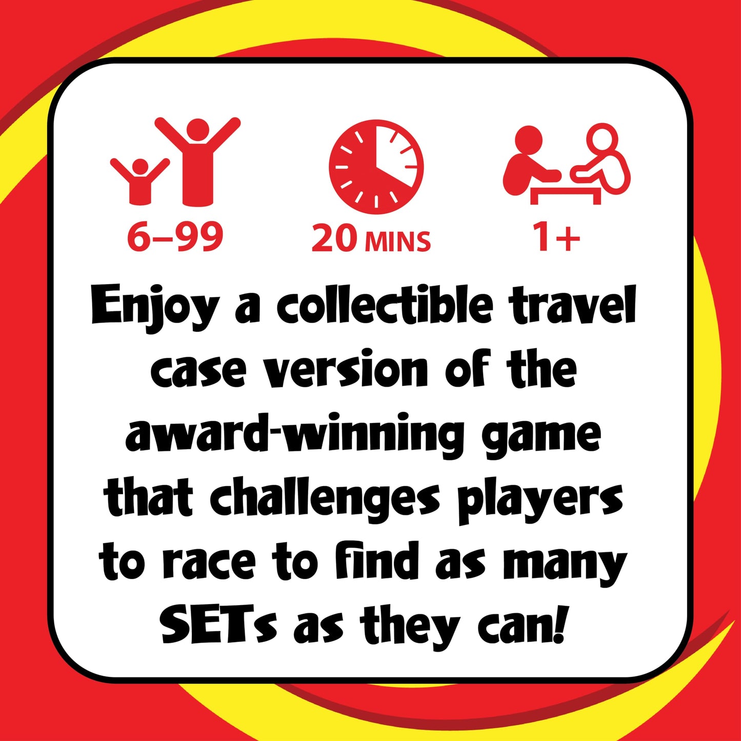 Playmonster Set Card Games For Kids - Travel Case Bundle, Cards Included, Matching Game, Learning Games, Fun Family Games, Game