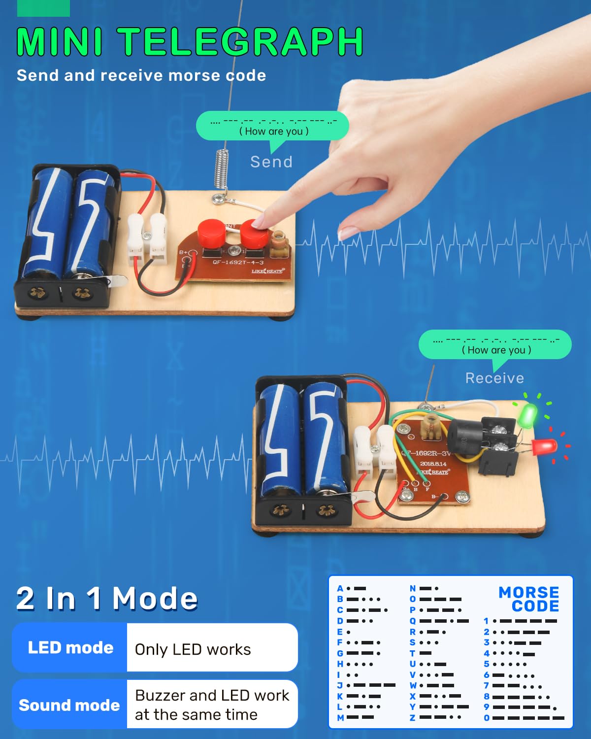 Poraxy 5 Set Stem Science Kits For Kids Age 8-12, Wooden Building Stem Projects 8-10, 3D Puzzles, Experiment Circuits Model, Toys For Ages 8-13, Gifts For Boys And Girls 6 7 8 9 10 11 12 13 Years Old