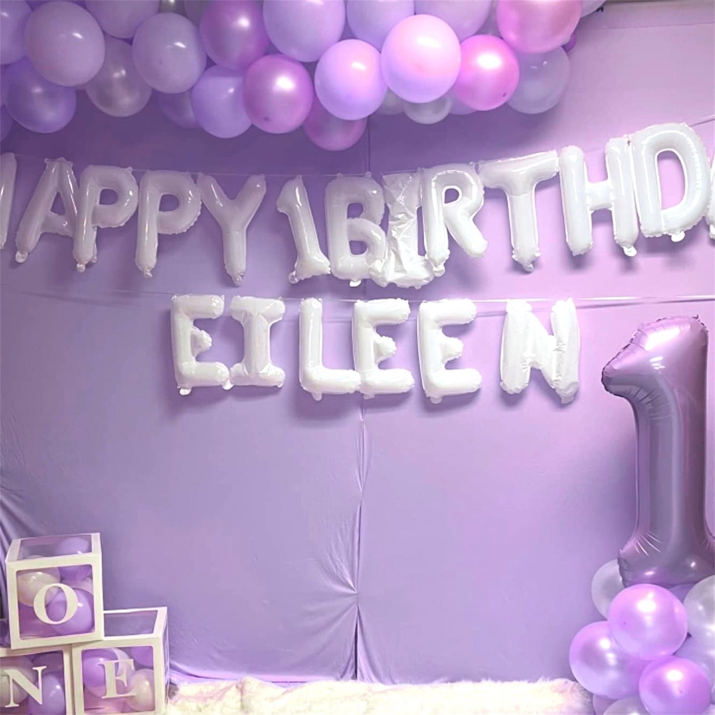 Pastel Purple Birthday Balloon Numbers 12, 40 Inch Giant Light Purple Foil Mylar Number 1 And 2 Helium Balloons For Girls 12Th B