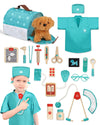 Lehoo Castle Doctor Kit for Kids, Vet Play Sets for Kids, Veterinarian Kit for Kids, Pretend Play Doctor Set with Dog Bag, Medic