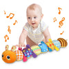 Kmuysl Baby Toys 0-6 6-12 Months, Sensory Music Animal Stuffed Toy For 0 1 2 3 4 5 6+ Months, Plush Toy With Crinkle And Rattles For Infant Newborn, Tummy Time Toys Gifts For 0-3-6-12 Month