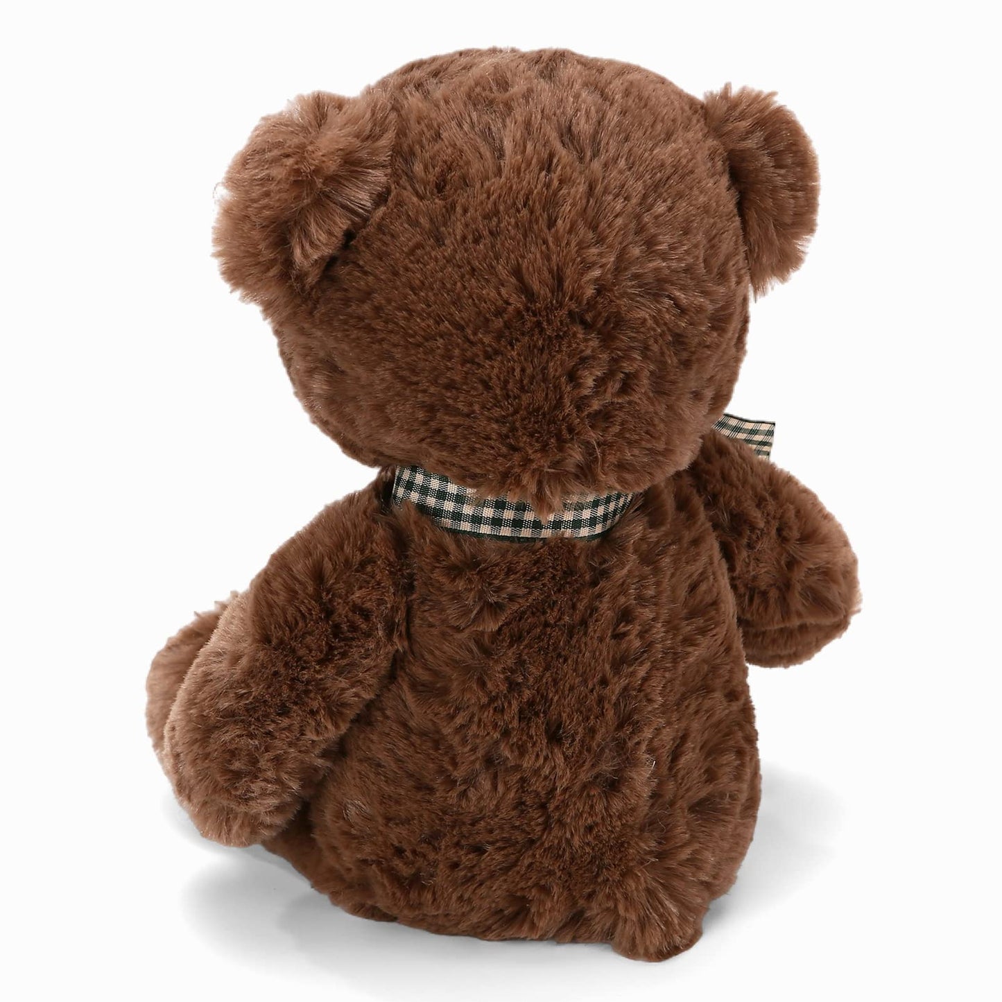 Riuhot Small Teddy Bear With Heart Cute Brown Teddy Bear Stuffed Animal Soft Stuffed Bear Plush Bear Plushie Toys Gifts For Girl