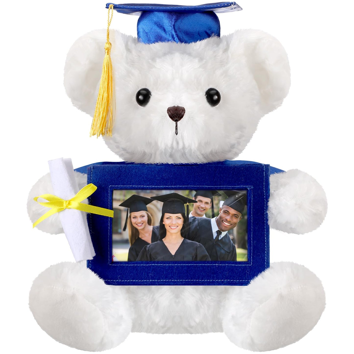 Sotiff 10'' 2025 Graduation Plush Bear With Picture Frame For 4 X 6'' Photo Graduation Gifts Stuffed Bear For Kids Granddaughter