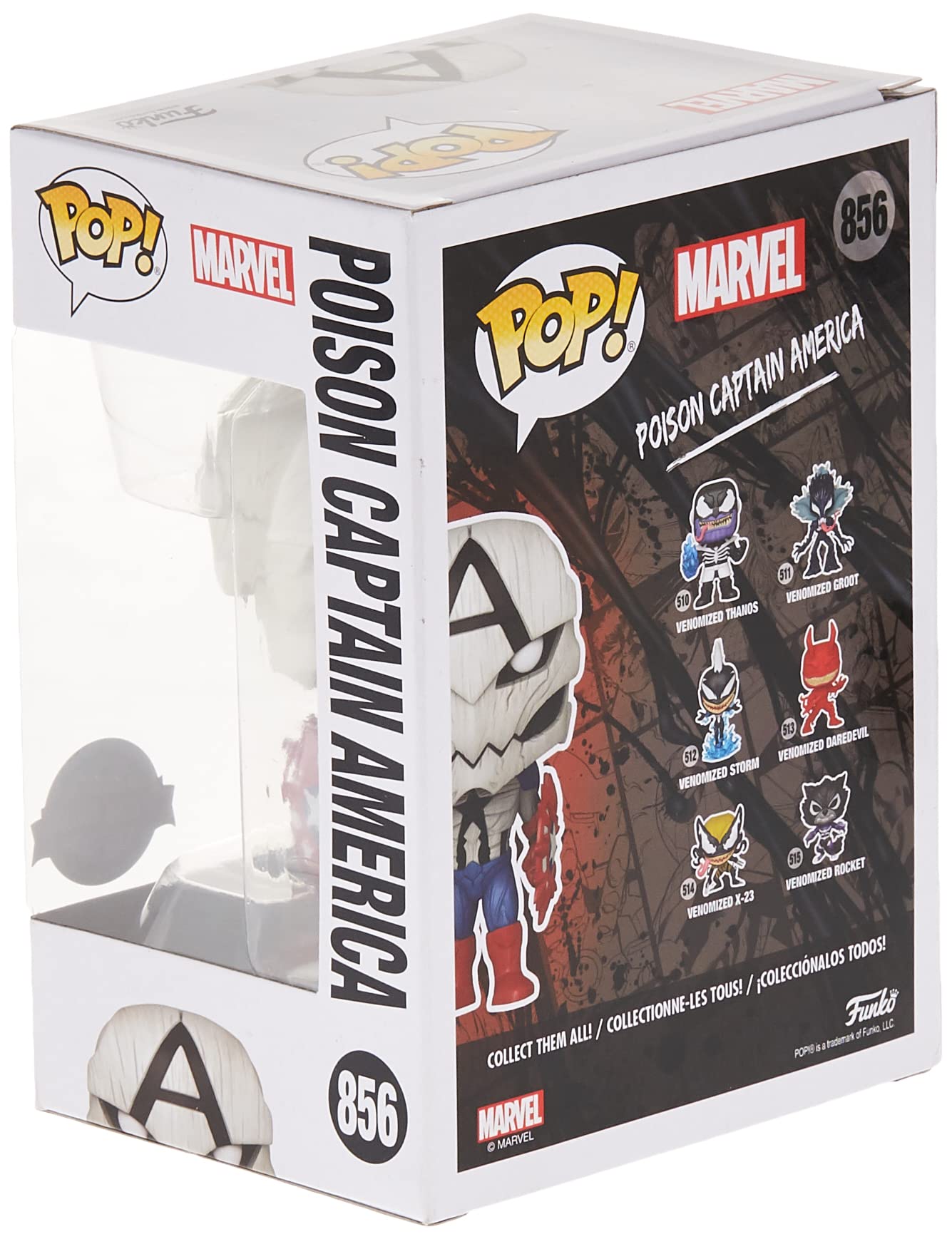 Funko Pop Marvel Venom Poison Captain America #856 Special Edition Vinyl Figure